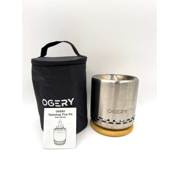 OGERY Other - OGERY Tabletop Fire Pit Portable Smokeless Personal Firepit w/ Carry Bag